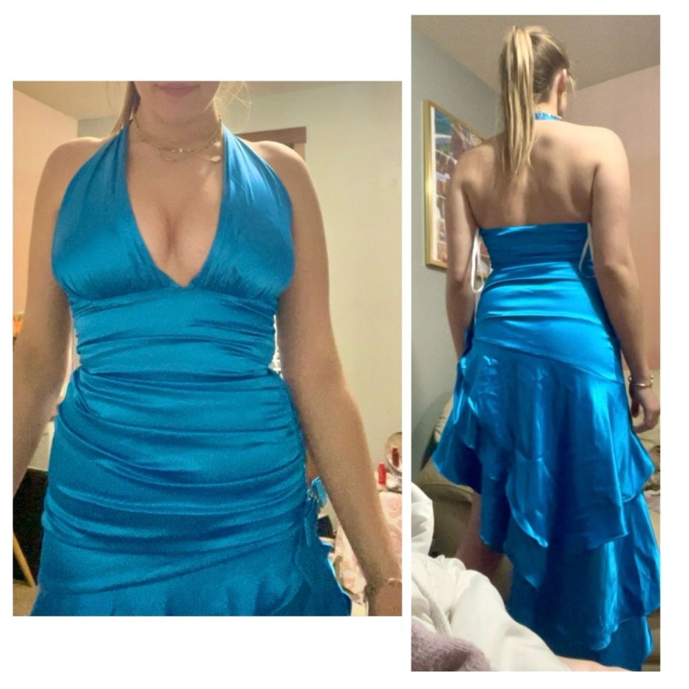 Prom/Event Satin Halter Dress